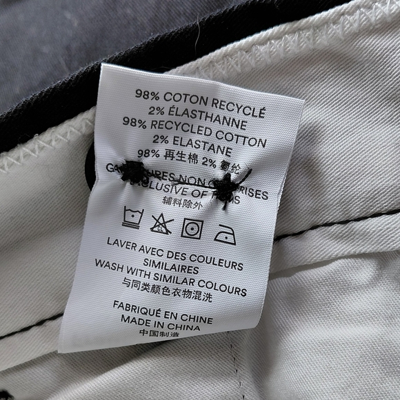 Frank & Oak Men's Black Chinos - Picture 9 of 9